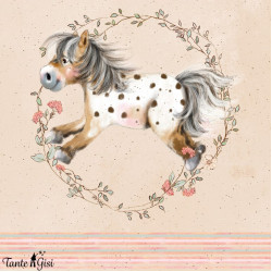 Bio Jersey Lillestoff - Mein Blumenpony Panel